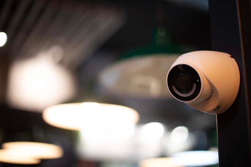 C&aacute;mara de seguridad en un restaurante