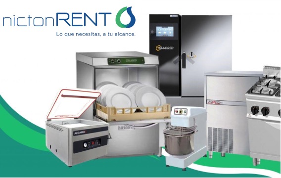 Varios electrodom&eacute;sticos de cocina profesional: lavavajillas, fogones...